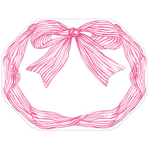 Pink Bow/Ribbon Paper Placemats