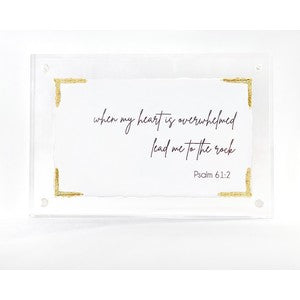 4x6in. When my Heart Psalm 61