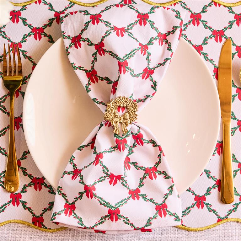 Trellis Holiday Tea Towel