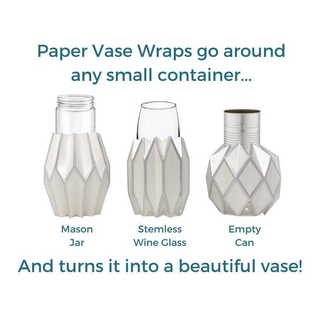 Wicker Paper Vase Wraps
