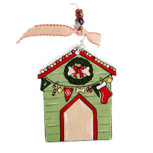 Dog House Flat Ornament