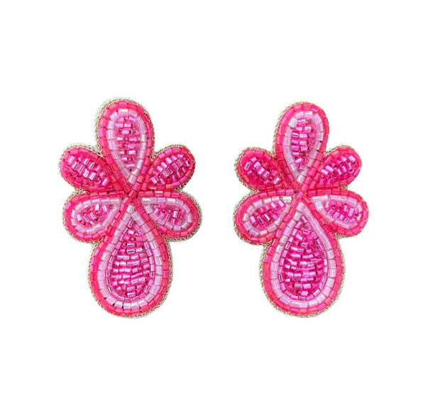 Mercer Earrings in Metallic Pink