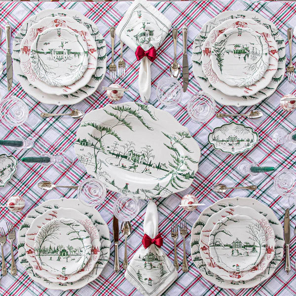 Country Estate Winter Frolic Evergreen Dinnerware