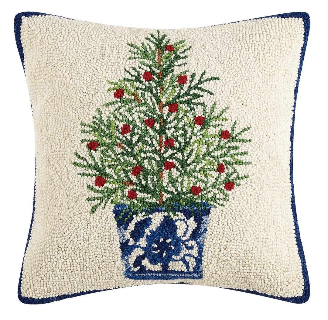 Holiday Chinoiserie Tree Hook Pillow