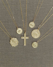 Cross / Titus 3:4-5 Pendant Necklace - 16"