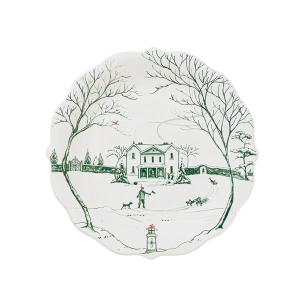 Country Estate Winter Frolic Evergreen Dinnerware