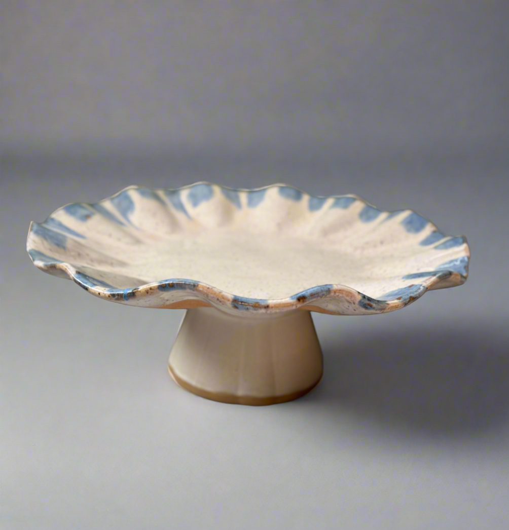 Freeform Cake Stand - Blue Willow