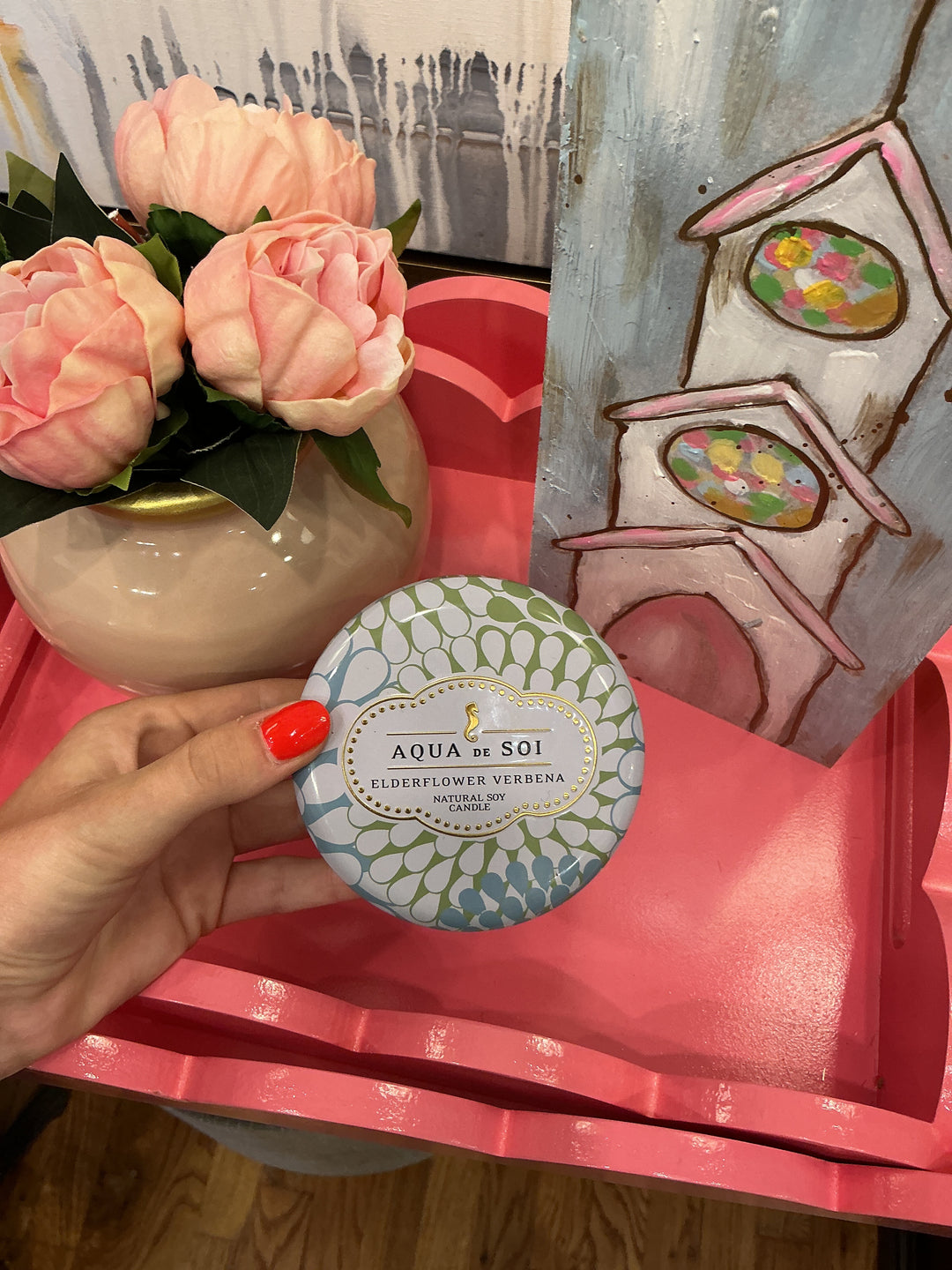 Elderflower Verbena 9 oz. Candle Tin