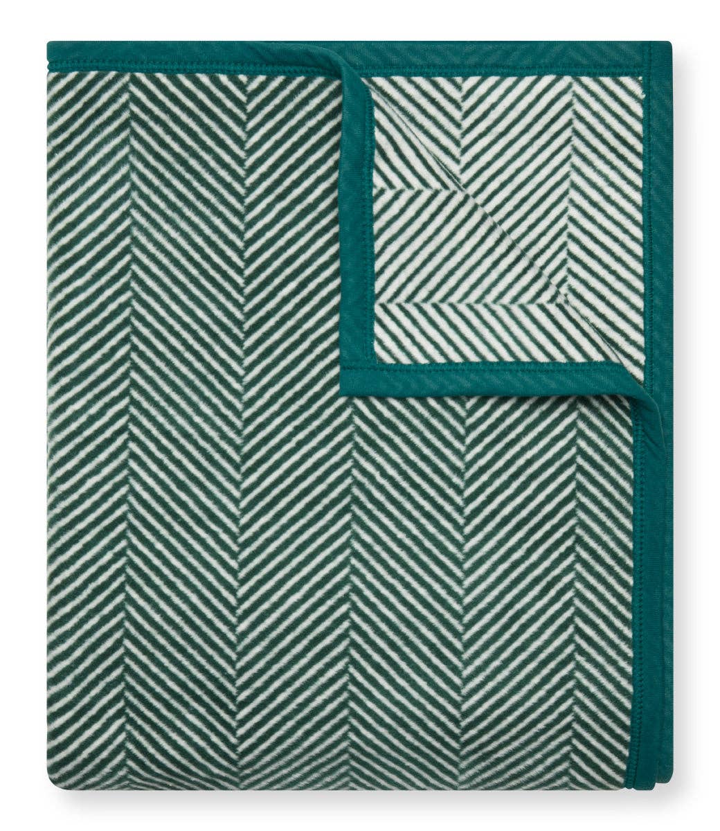 ChappyWrap - Harborview Herringbone Evergreen Blanket