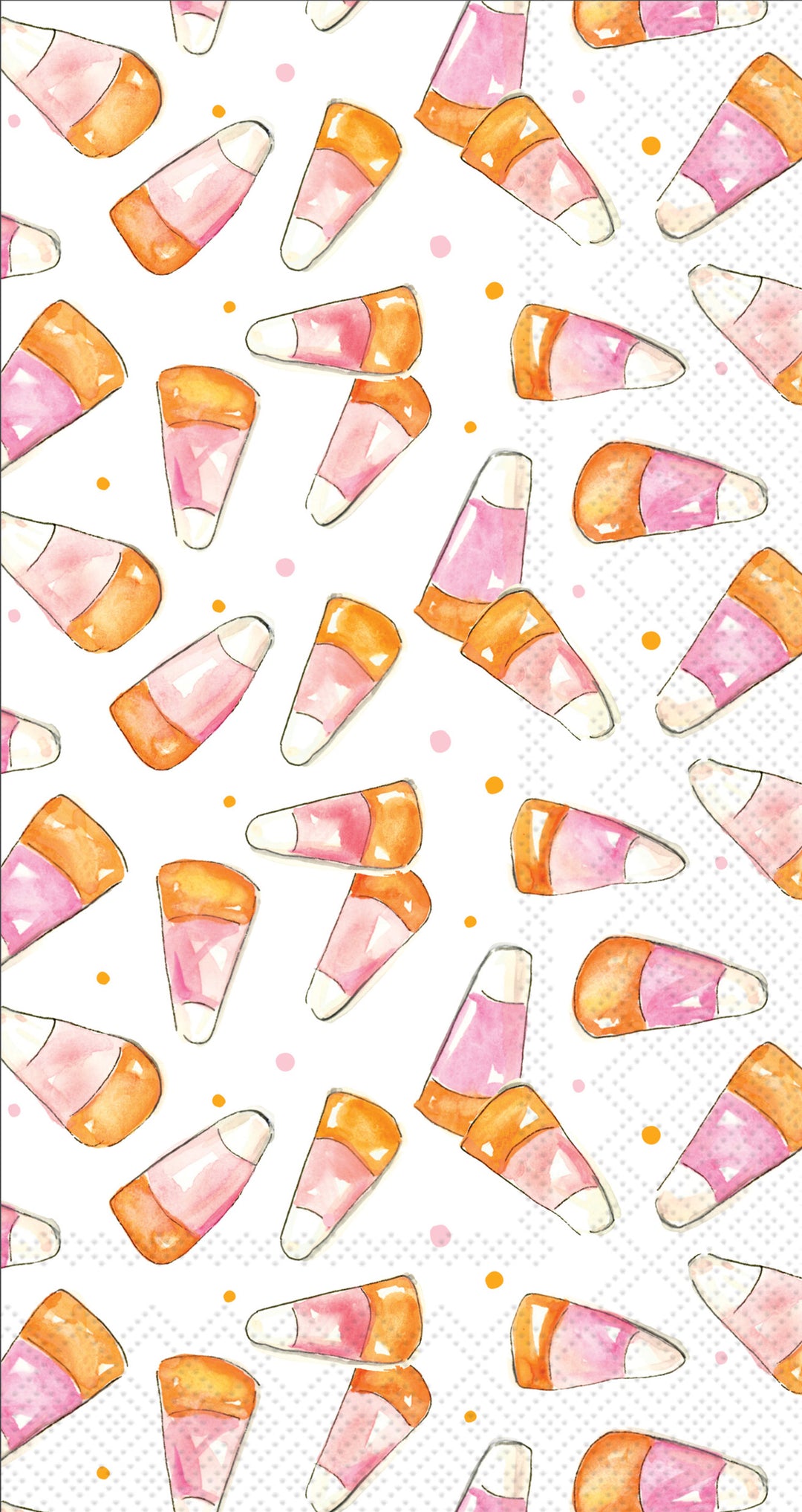Pink Candy Corn Paper Guest Towels