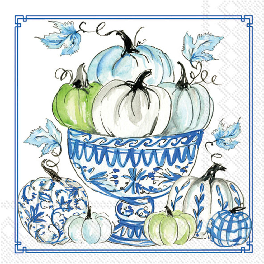 Chinoiserie Pumpkins Paper Cocktail Napkins