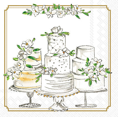 Wedding Cakes Paper Napkins
