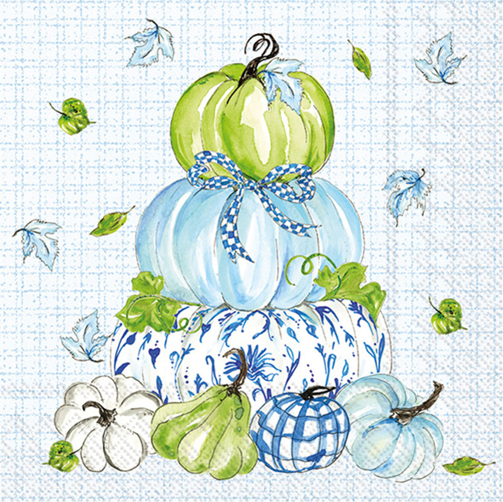 Chinoiserie Stacked Pumpkins Paper Guest Towels