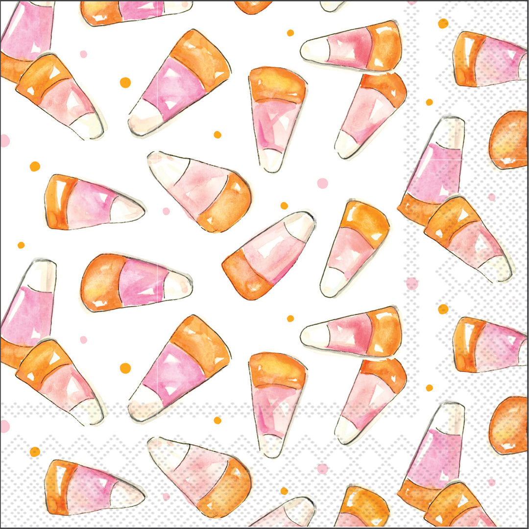 Pink Candy Corn Paper Lunch Napkins