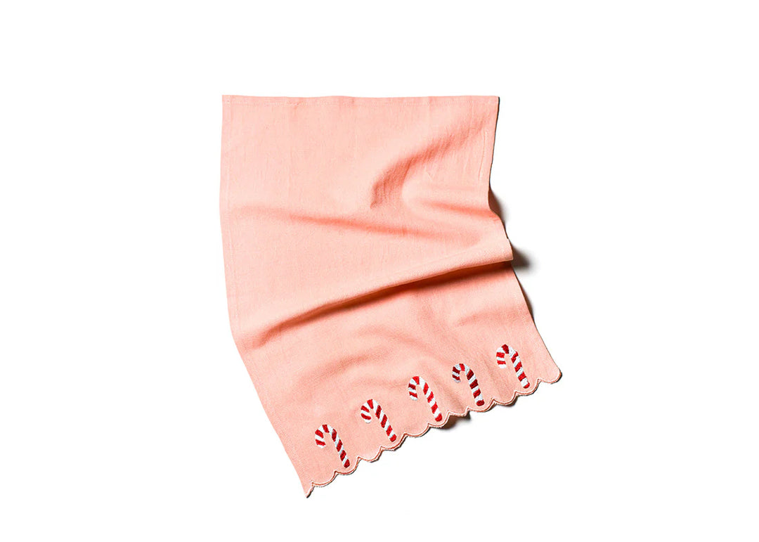 Candy Cane Provence Scallop Medium Hand Towel