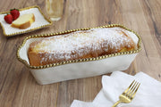 Salerno White Gold Loaf Baking Dish