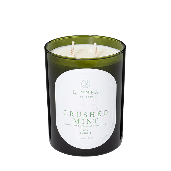 Crushed Mint - Linnea Lights 2 Wick Candle