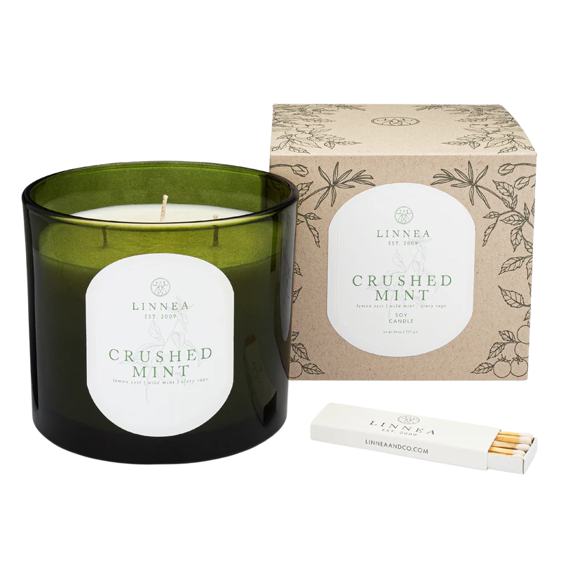 Crushed Mint 3 wick candle