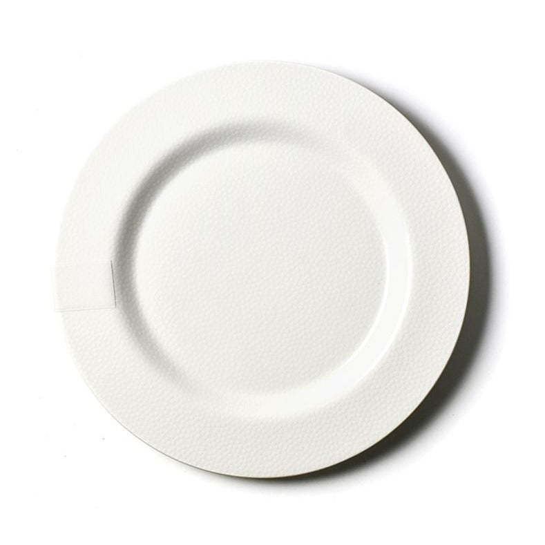 Happy Everything Big Round Platter-White Small Dot