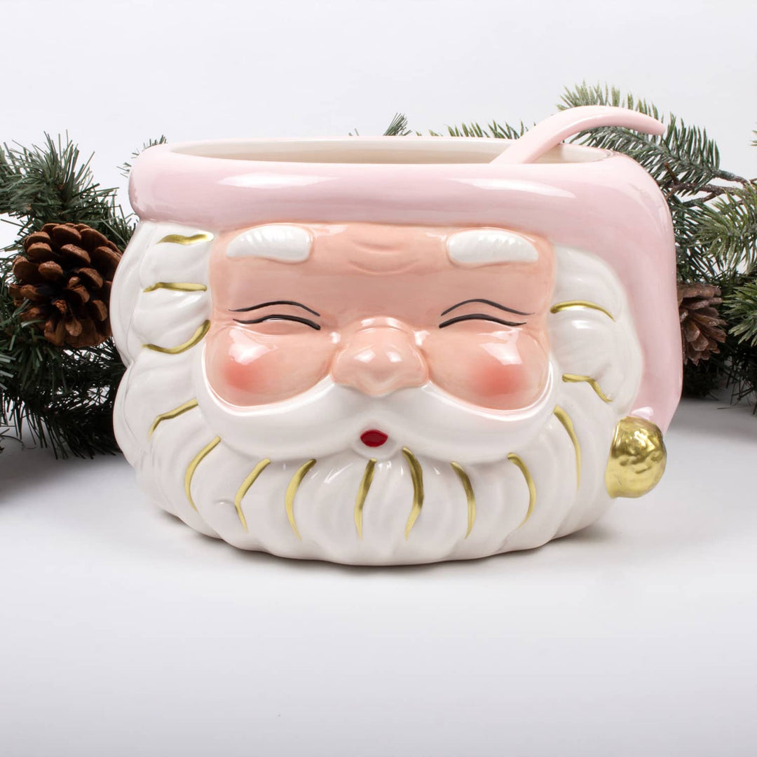 Santa Punch Bowl - Pink