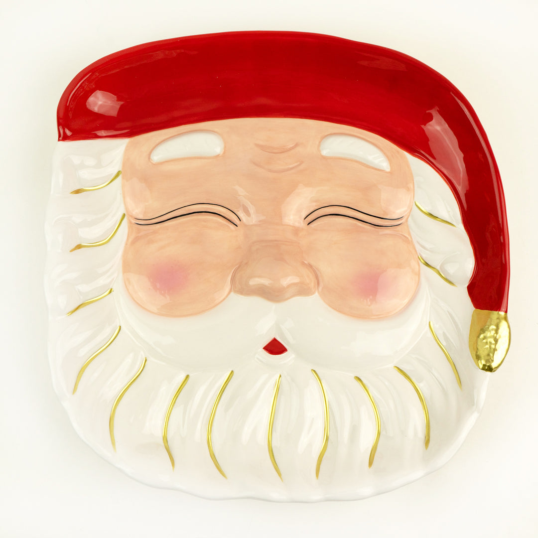 Santa Platter  Red