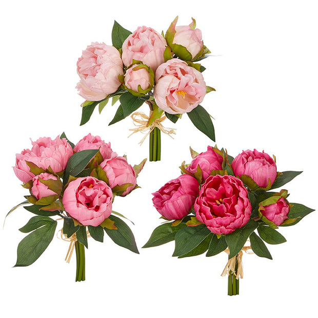 10" Real Touch Peony Bundle