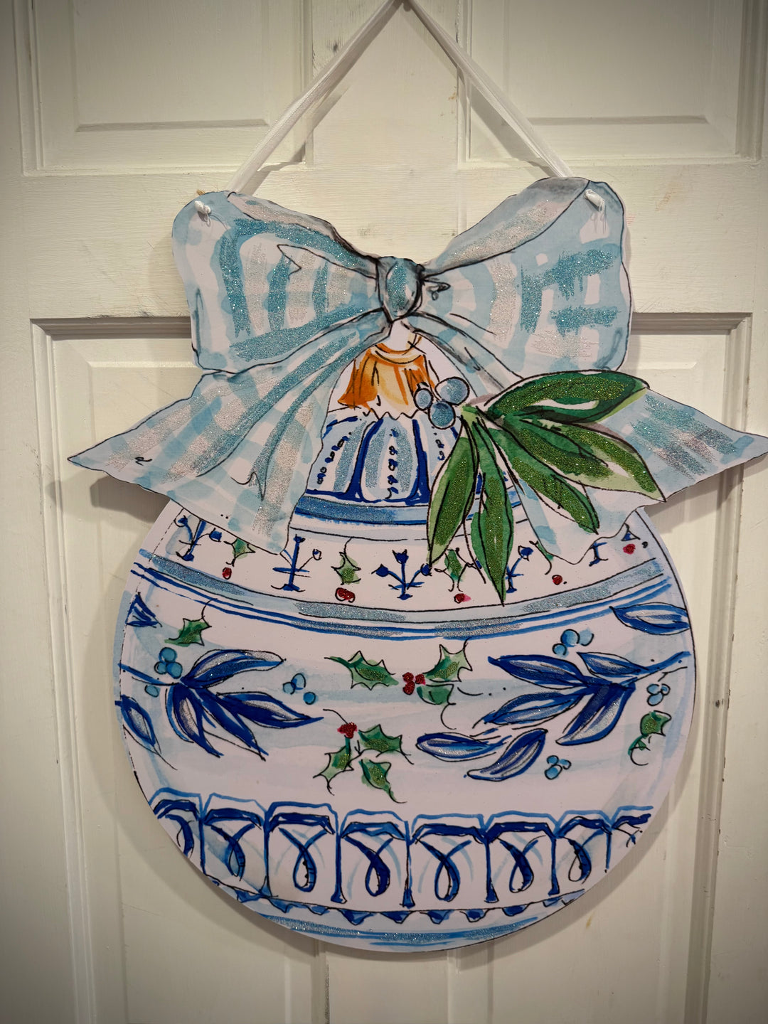 Beck's Winter Wonderland Ball Ornament PVC Door Hanger