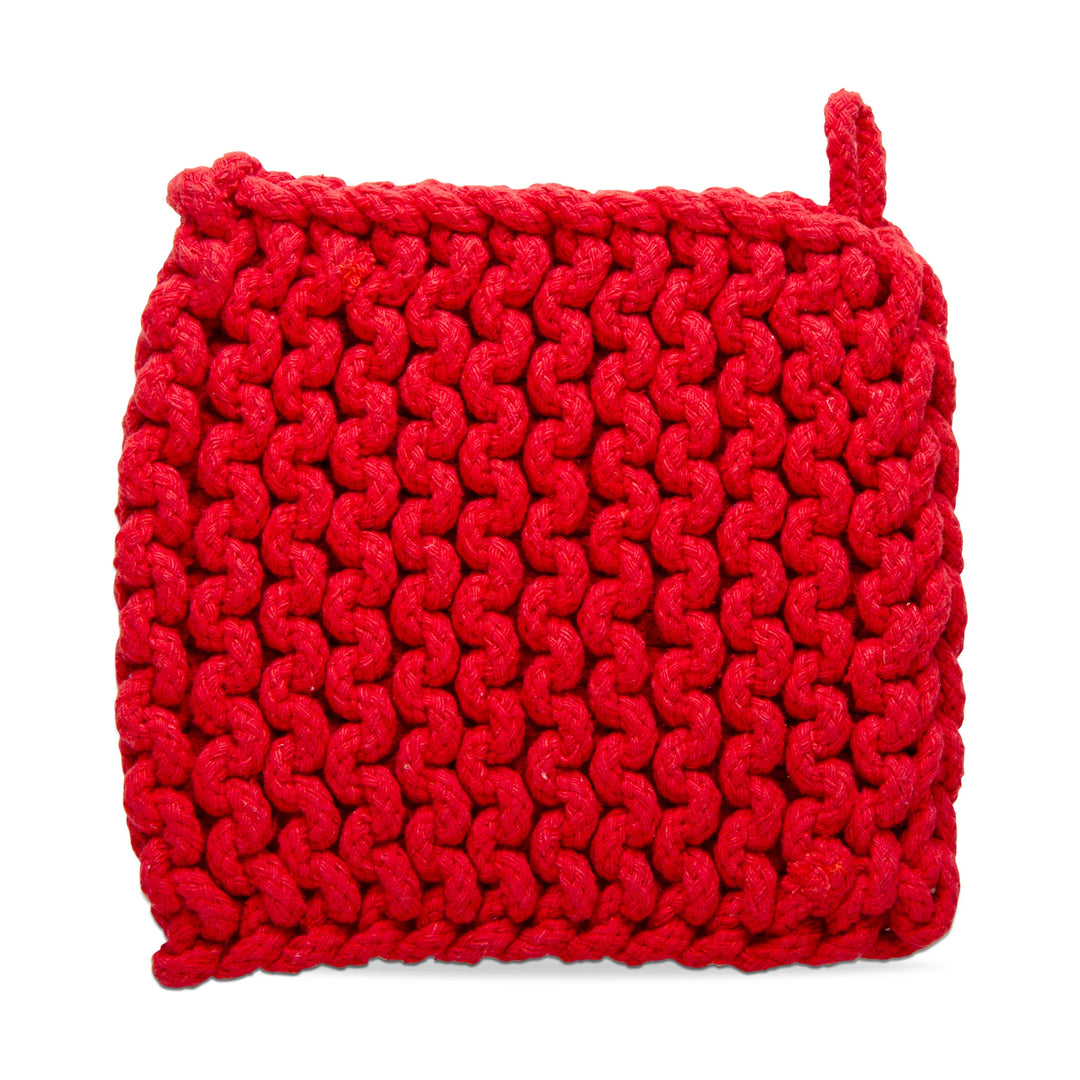 Crochet Trivet Red