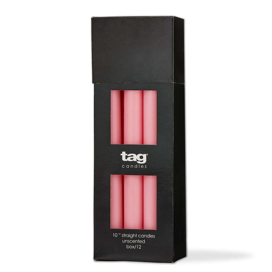 Color Studio 10" Straight Candle  Pink