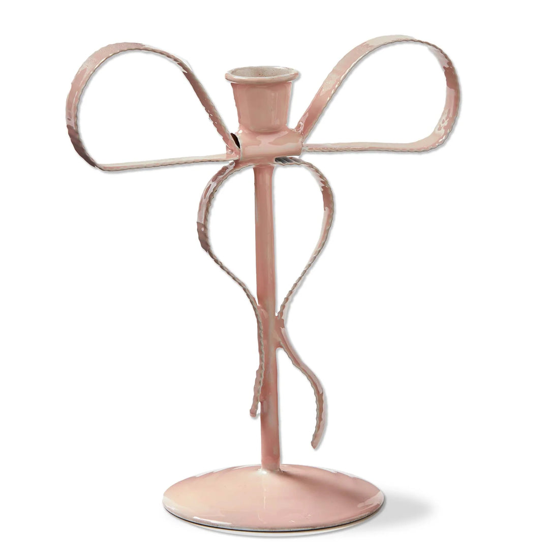 Very Merry Bow Taper Holder  Small