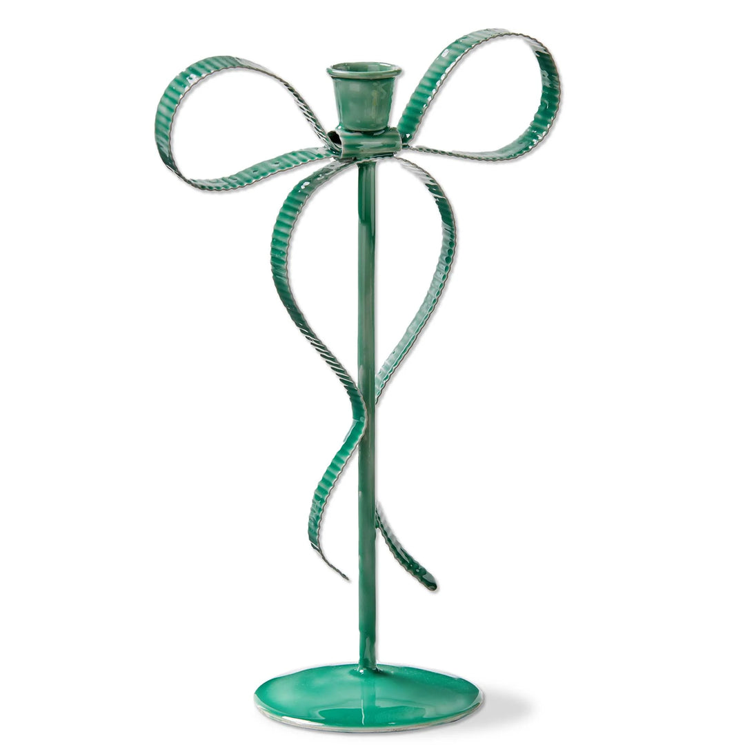 Very Merry Bow Taper Holder LG