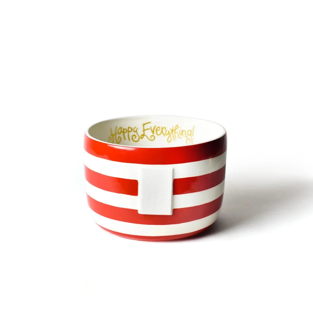 Happy Everything Big Bowl - Red Stripe