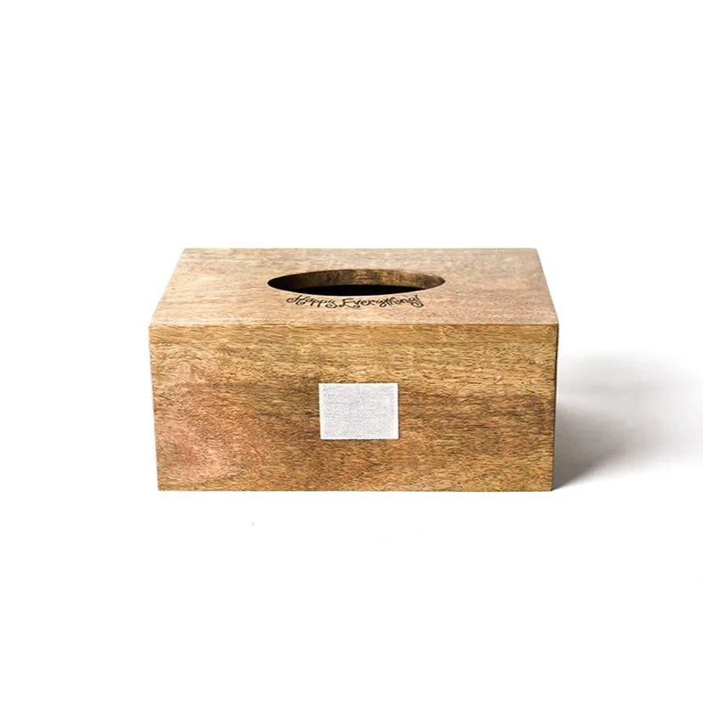 Mini Wood Tissue Box-Rectangle