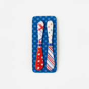 American Holiday Spreader  Stainless Steel and Brass