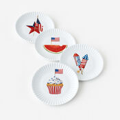 American Holiday "Paper" Plate - Melamine 6in.