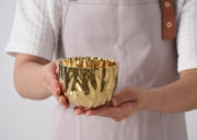 Mascali Gold Snack Bowl