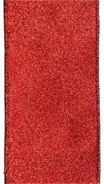 1.5" x 10 YD Shimmer Glitter Red