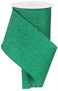 4" x 10 YD Fine Glitter on Royal Burlap, Jadeite
