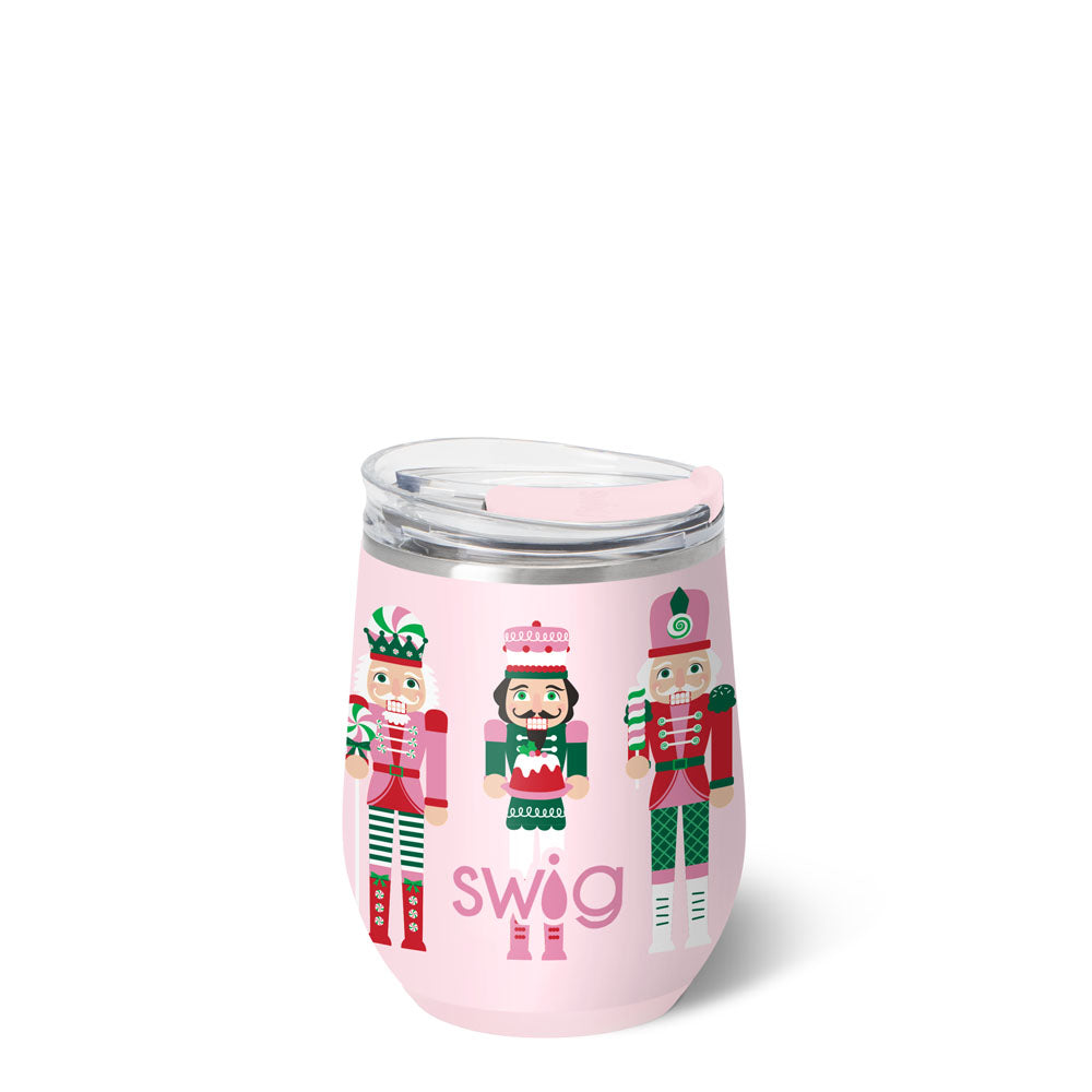 Sugar Plum Soldiers Stemless Wine Cup 12 oz.