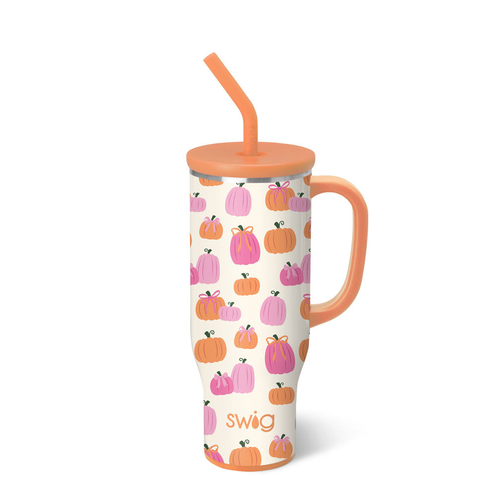 Swig Pumpkins and Bows Mega Mug 30 oz.