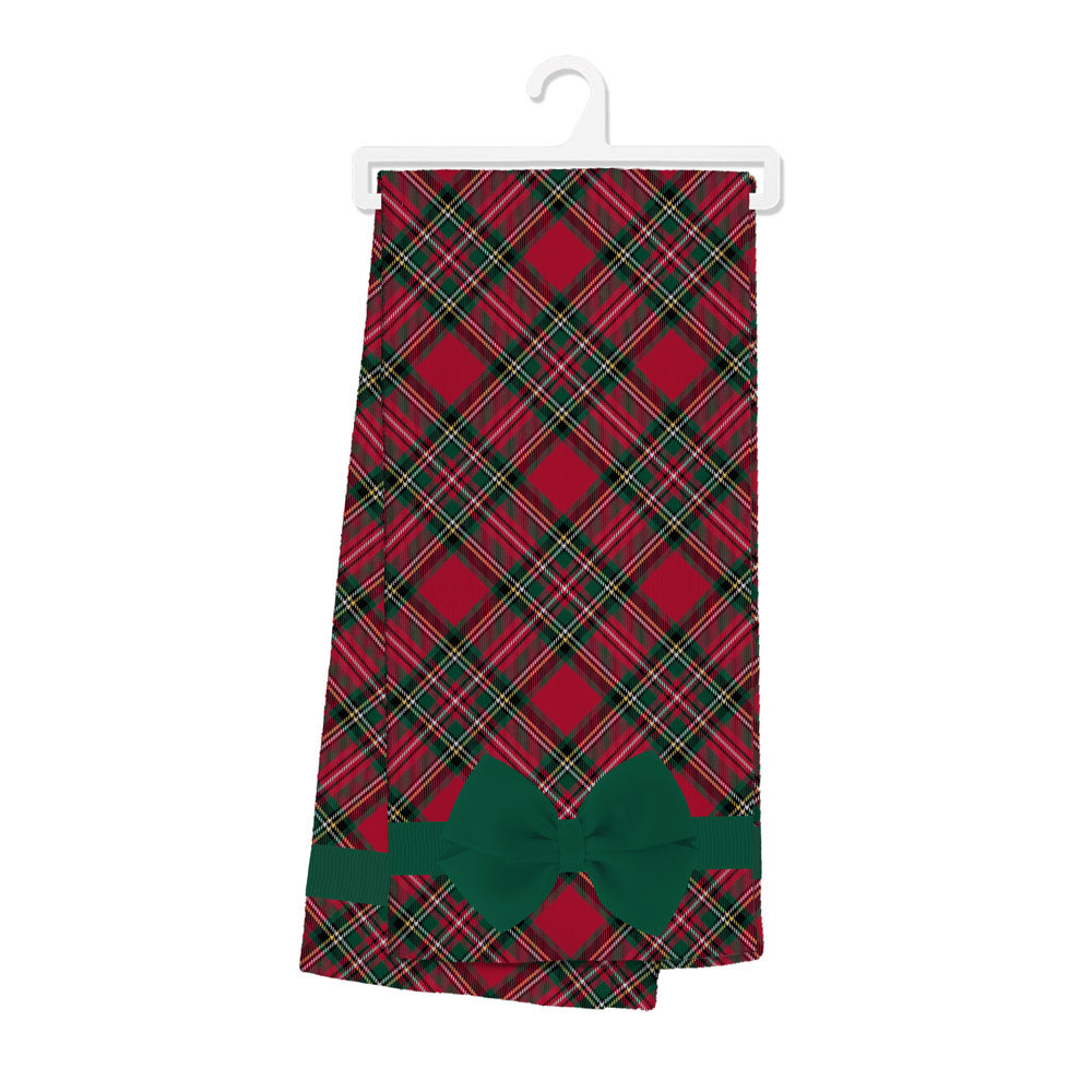 Christmas Plaid Tea Towel