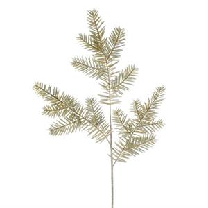 23.5" L Brushed Hemlock Spray x 3 Sage Green/Gold