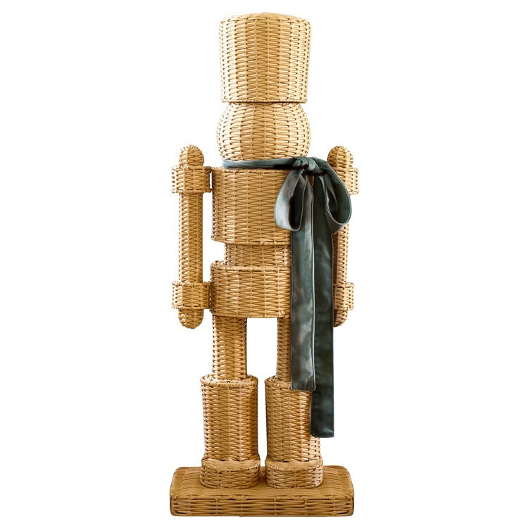 XL Outdoor Wicker Nutcracker -Green