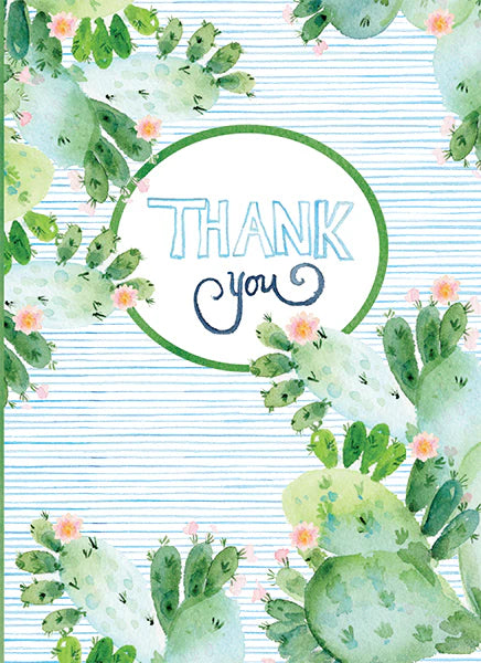 Thank You Cactus Card