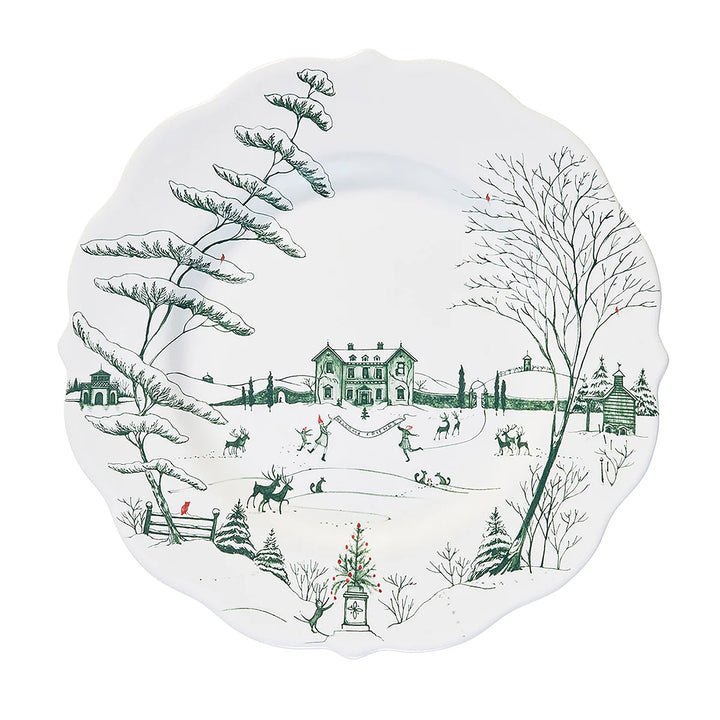 Country Estate Winter Frolic Evergreen Dinnerware