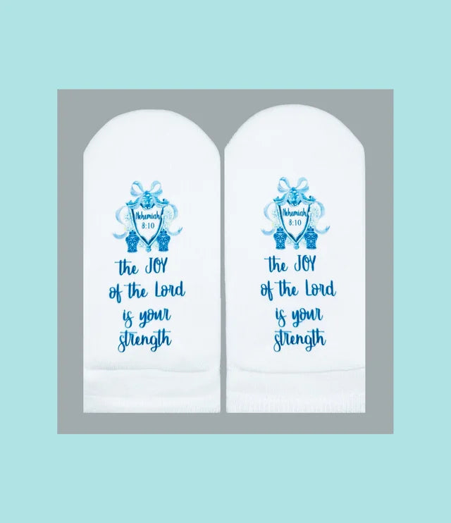 NEH. 8:10 Joy of the Lord Socks
