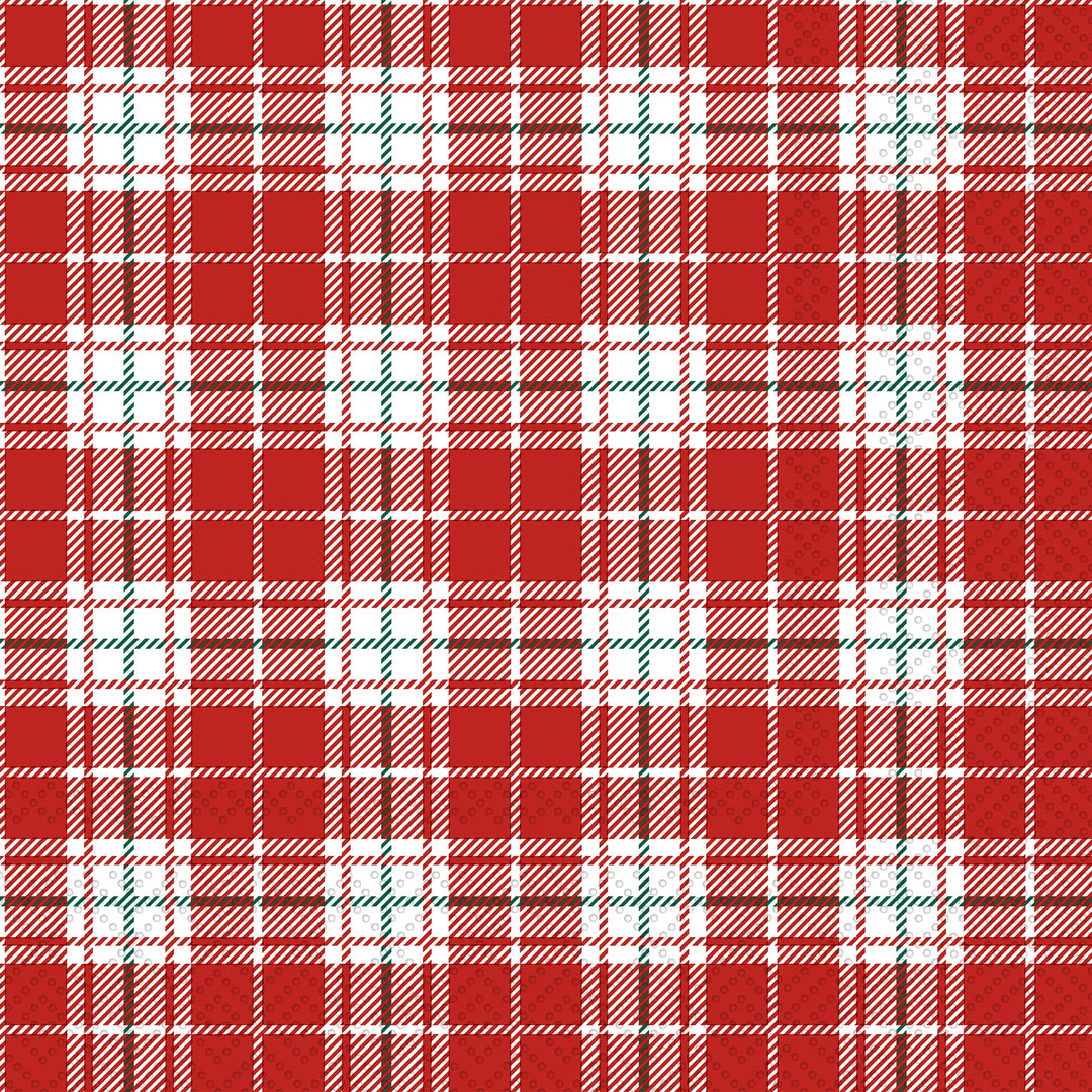 Chequers Red Cocktail Napkin