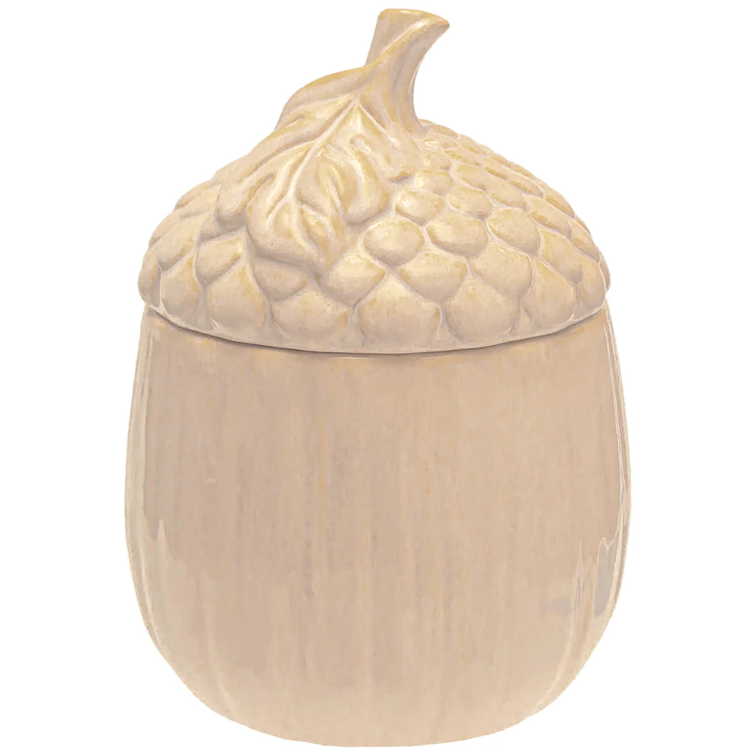 Acorn Cookie Jar - Cream