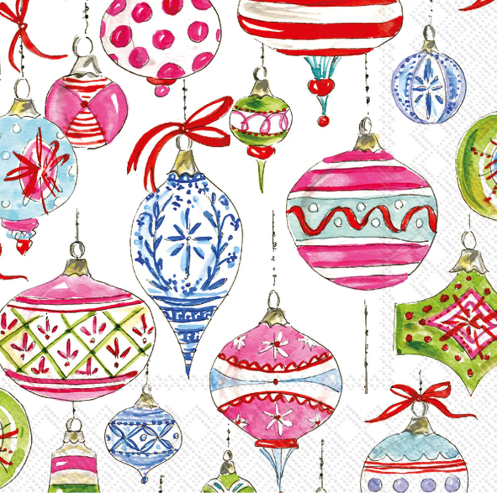 Vintage Ornaments Cocktail Napkins