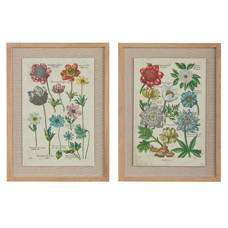 18 Vintage Botanical Framed Wall Art